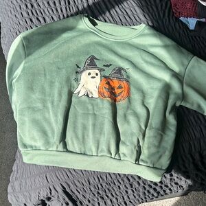 SHEIN Green Halloween Sweater